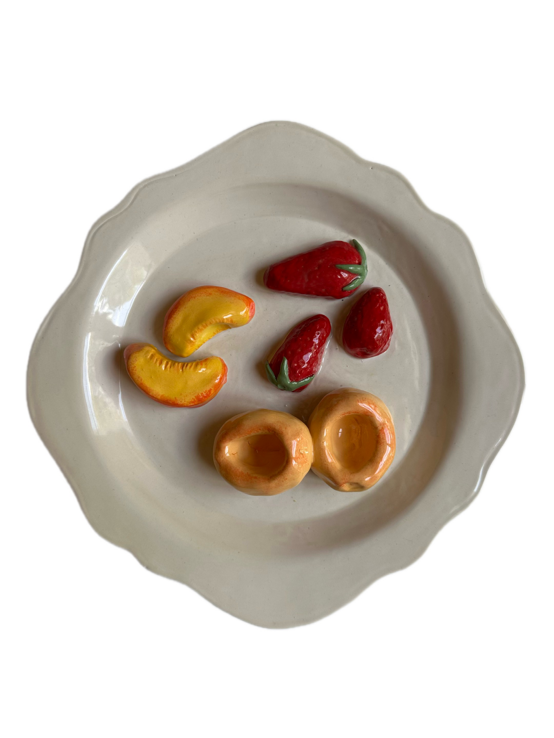 PÊCHES, ABRICOTS, FRAISES